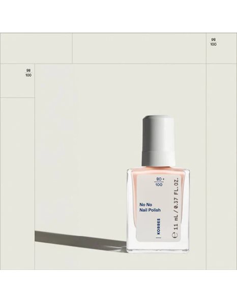 Korres No No Nail Polish Βερνίκι Νυχιών Μακράς Διαρκείας 20 Peach Blush 11 mL