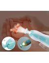  Baby Nail Trimmer Βρεφική Ηλεκτρική Λίμα Νυχιών & 6 Ανταλλακτικές Κεφαλές σε Χρώμα Γαλάζιο 1 τμχ