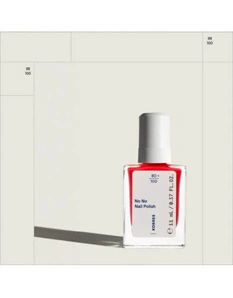 Korres No No Nail Polish Βερνίκι Νυχιών Μακράς Διαρκείας 45 True Coral 11 mL