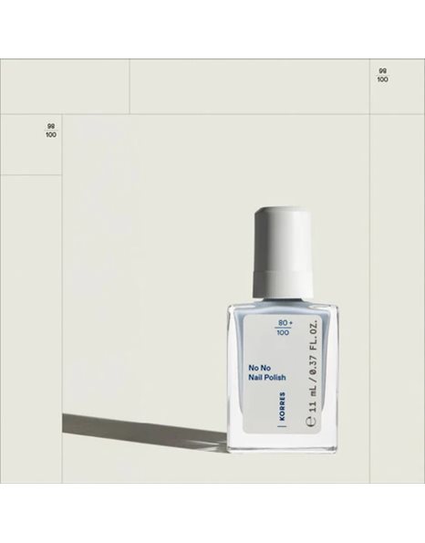 Korres No No Nail Polish Βερνίκι Νυχιών Μακράς Διαρκείας 72 Pastel Blue 11 mL