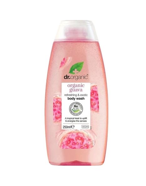 Dr Organic Promo Guava Shampoo 265ml & Body Wash 250ml & Face Wash 150ml & Δώρο Νεσεσέρ