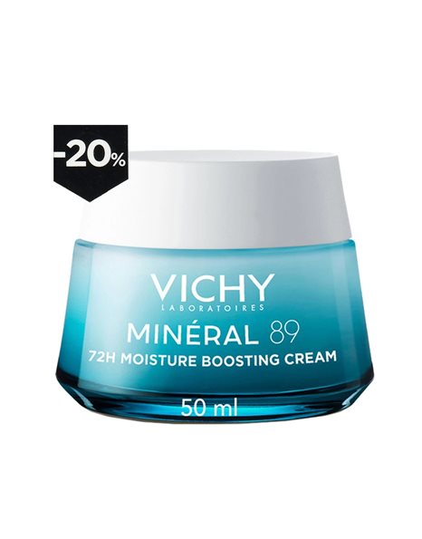 Vichy Mineral 89 72ωρη Ενυδατική Κρέμα Προσώπου Ημέρας με Υαλουρονικό Οξύ & Νιασιναμίδη 50ml