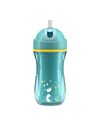 Chicco Sport Εκπαιδευτικό Ποτήρι Με Καλαμάκι Για 14+ Μηνών 260ml Τιρκουάζ