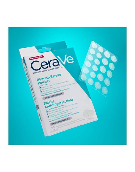 CeraVe Blemish Barrier Patches Αυτοκόλλητα Επιθέματα Κατά των Ατελειών, 22τεμ