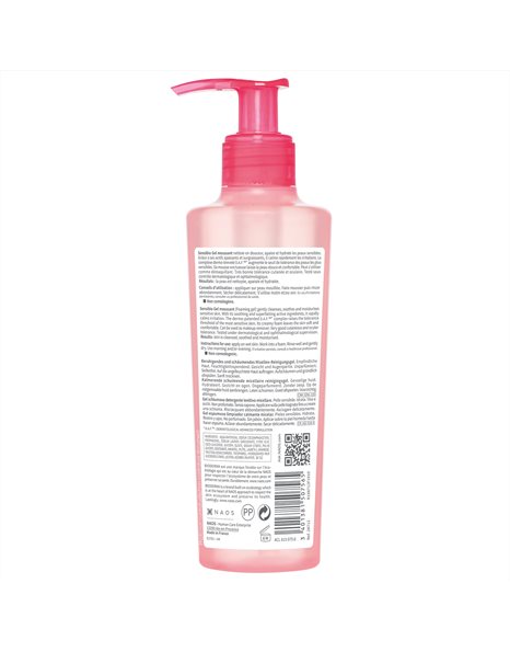 Bioderma Sensibio Cleansing Foaming Gel  - Αφρώδες Τζελ Καθαρισμού για Ευαίσθητες Επιδερμίδες,200ml