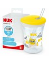Nuk Παιδικό Ποτηράκι "Action Cup" από Πλαστικό Κίτρινο για 12m+  230ml