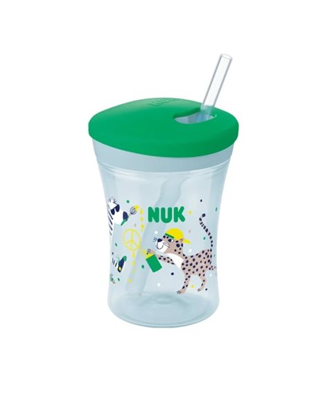 Nuk Παιδικό Ποτηράκι "Action Cup" από Πλαστικό Κίτρινο για 12m+  230ml