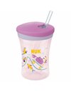Nuk Παιδικό Ποτηράκι "Action Cup" από Πλαστικό Κίτρινο για 12m+  230ml