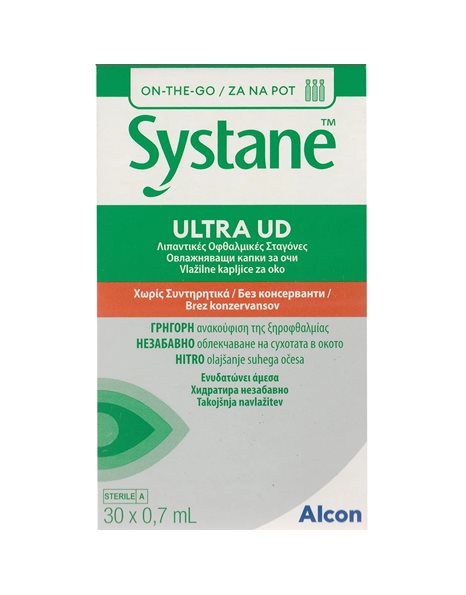Alcon Systane Ultra UD - Λιπαντικές Οφθαλμικές Σταγόνες,30 αμπούλες x 0,7ml