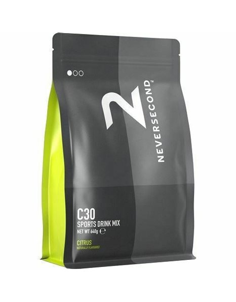 Neversecond C30 Sports Drink Mix 200mg Citrus / Αθλητικό Ρόφημα Υδατανθράκων σε Σκόνη, Κίτρο 640gr