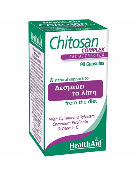 Health Aid Chitosan Complex Συμπλήρωμα για Αδυνάτισμα 90caps