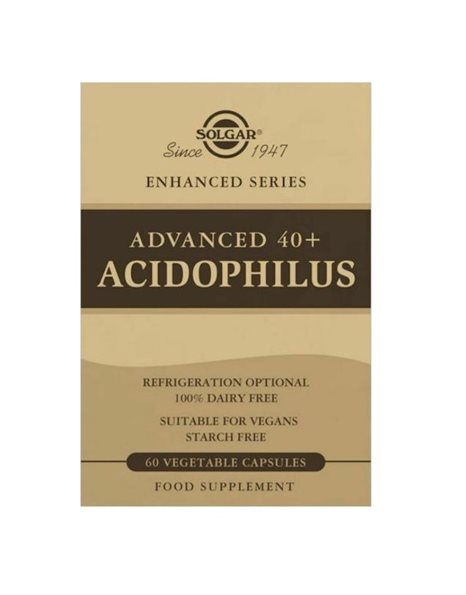 Solgar Enhanced Series Advanced 40+ Acidophilus Προβιοτικά 60 φυτικές κάψουλες
