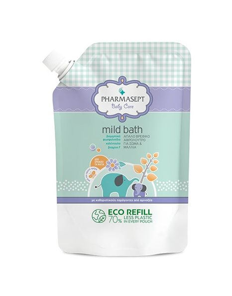 Pharmasept Baby Care Mild Bath Refill Ανταλλακτικό Βρεφικό Αφρόλουτρο 900ml