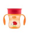 Chicco Perfect Cup 12m+ Κύπελλο με Λαβές, Πορτοκαλί 200ml 