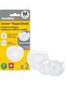 Medela Contact Nipple Shields – Ψευδοθηλές Σιλικόνης με θήκη, Μέγεθος Medium 20mm,2 τμχ