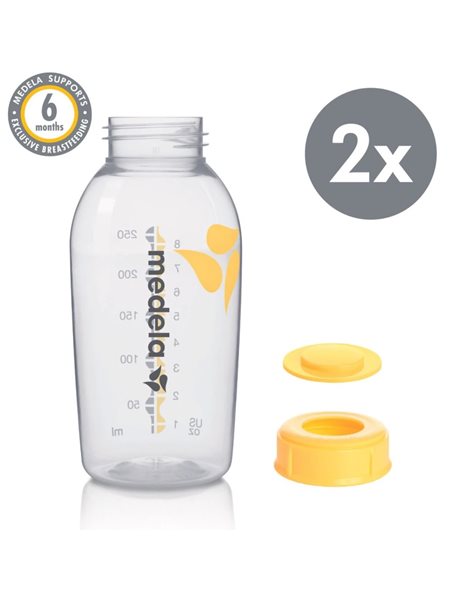 Medela Πλενόμενα Δοχεία Αποθήκευσης Μητρικού Γάλακτος Breast Milk Bottles 2x250ml