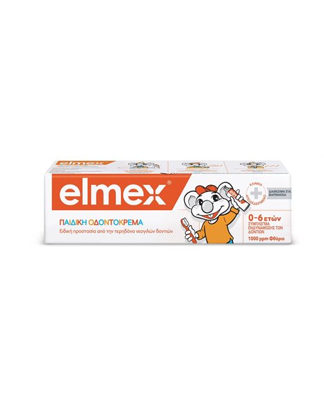 Εlmex Παιδική Οδοντόκρεμα 0-6 Ετών 1000ppm 50ml