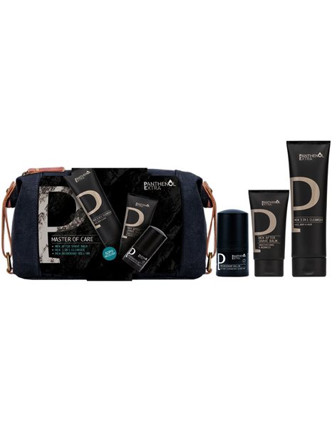 Panthenol Extra Promo Men After Shave Balm 75ml & Men 3in1 Cleanser 200ml & Deodorant Roll-On 50ml
