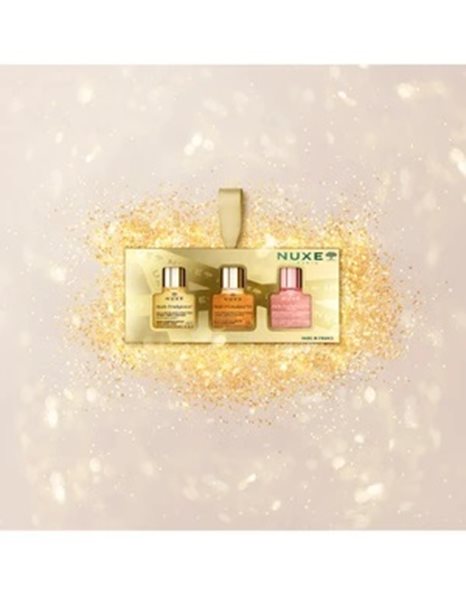 Nuxe Promo 3 Mini Huile Prodigieuse - Σετ Με 3 Ξηρά Έλαια Ενυδάτωσης Και Λάμψης, 3x10ml