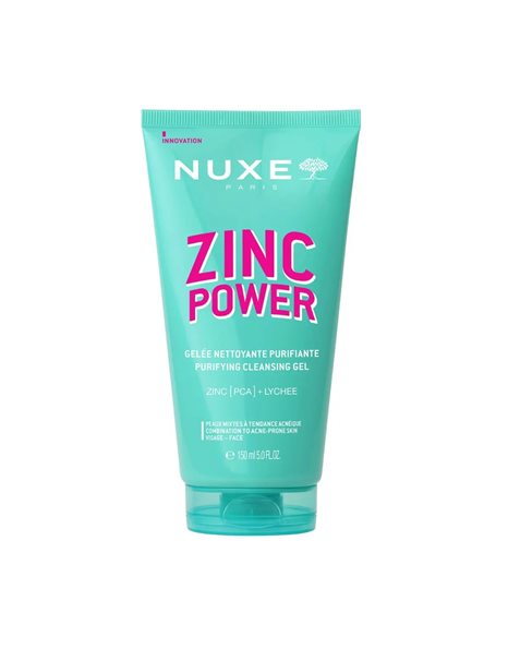 Nuxe Zinc Power Gel Καθαρισμού Προσώπου για Ακνεϊκές Επιδερμίδες 150ml