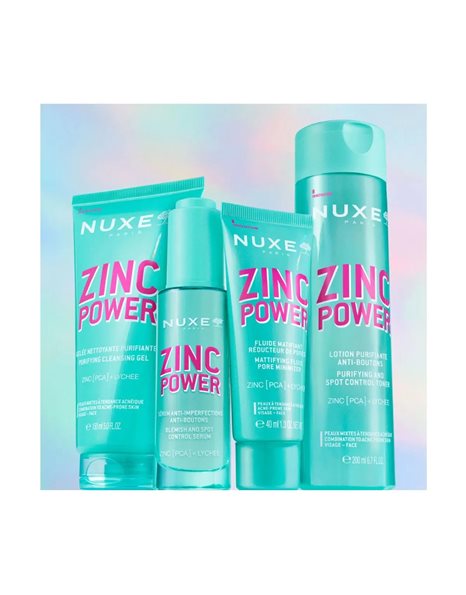 Nuxe Zinc Power Gel Καθαρισμού Προσώπου για Ακνεϊκές Επιδερμίδες 150ml