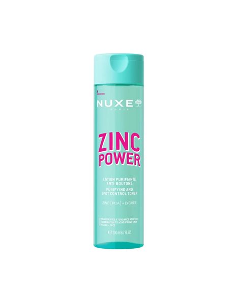 Nuxe Zinc Power Lotion Τόνωσης Προσώπου 200ml Λοσιόν Εξισορρόπησης για Μικτές/Λιπαρές Επιδερμίδες
