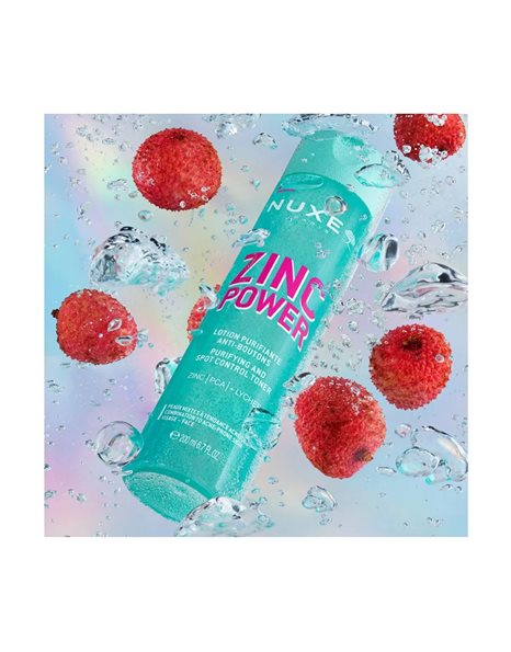 Nuxe Zinc Power Lotion Τόνωσης Προσώπου 200ml Λοσιόν Εξισορρόπησης για Μικτές/Λιπαρές Επιδερμίδες