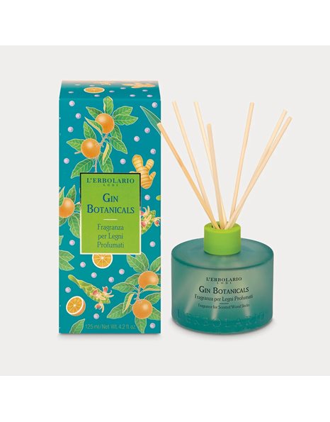 L' Erbolario Gin Botanicals Fragrance Αρωματικό Xώρου με Ξύλινα Στικς 125ml