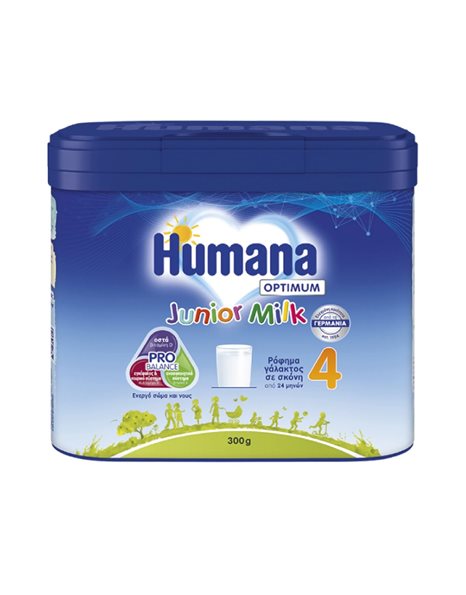 Humana 4 Optimum Junior Milk My Pack Ρόφημα Γάλακτος από 24 Μηνών, 300gr