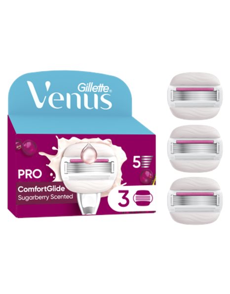 Gillette Ανταλλακτικα Ανταλλακτικές Κεφαλές με Λεπίδες Λιπαντική Ταινία 3τμχ