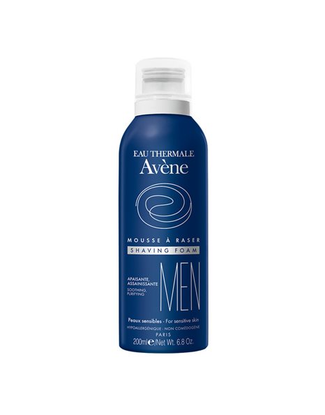 Avene Men Mousse a Raser Shaving Foam Καταπραϋντικός - Εξυγιαντικός Αφρός Ξυρίσματος 200ml