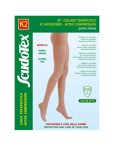 Scudotex 445 Καλσόν Διαβαθμισμένης Συμπίεσης 23-32 mmHg K2 No 6 Μπεζ 1 τμχ