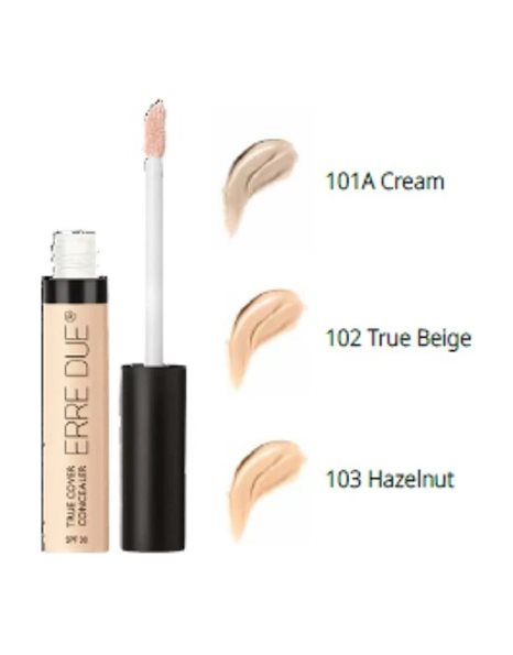 Erre Due True Cover Concealer Υγρής Μορφής 102 True Beige SPF30 8ml