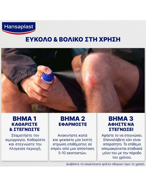 Hansaplast Second Skin Spray Plaster Επίθεμα σε Σπρέυ 40ml