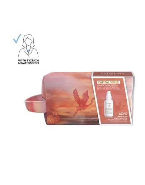 Vichy Promo Capital Soleil UV-Age Daily Spf50+, 40ml & Mineral 89 Moisture Boosting Cream 15ml 