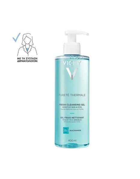 Vichy Purete Thermale Fresh Cleansing Gel B3 & Niacinamide για Ευαίσθητες Επιδερμίδες 400ml
