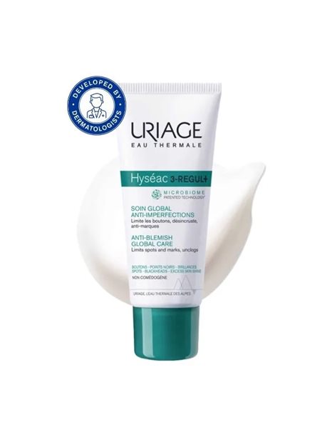 Uriage Hyseac 3-REGUL+ Anti-Blemish Global Care Ολοκληρωμένη Φροντίδα κατά των Ατελειών, 40ml