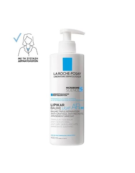 La Roche Posay Lipikar Baume AP+M Light Μαλακτικό Βάλσαμο Για Το Ατοπικό Δέρμα 400 ml 