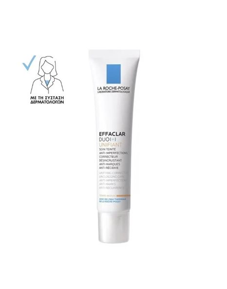 La Roche Posay Effaclar Duo(+) Unifiant Κρέμα με Χρώμα για Ακμή Μεσαία Απόχρωση 40ml