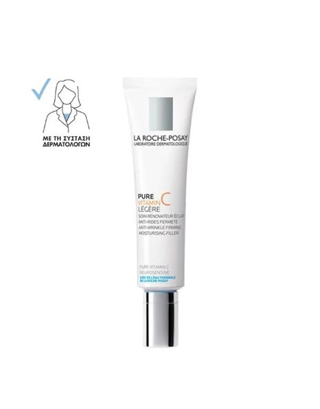 La Roche Posay Pure Vitamin C Legere 40ml - Αντιγηραντική Κρέμα Για Κανονικές Μικτές Επιδερμίδες.