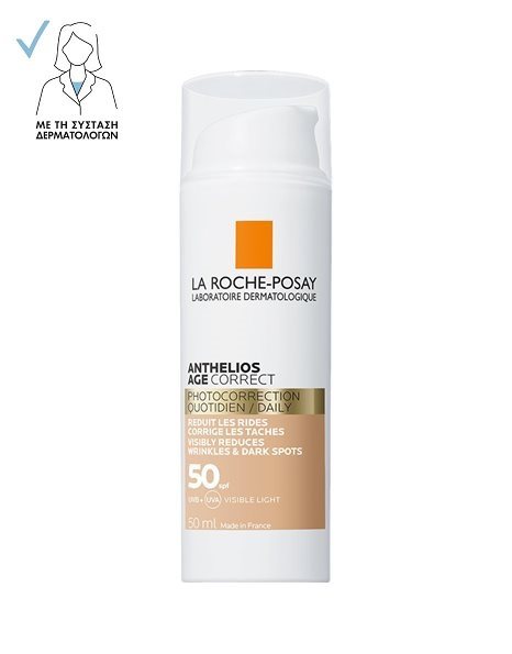 La Roche Posay Anthelios Age Correct CC Αντηλιακή Κρέμα  SPF50 με Χρώμα Κατά της Γήρανσης 50ml 