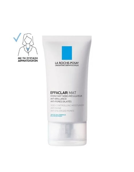 La Roche Posay Effaclar Mat για Ματ Αποτέλεσμα & Σύσφιξη των Πόρων 40ml