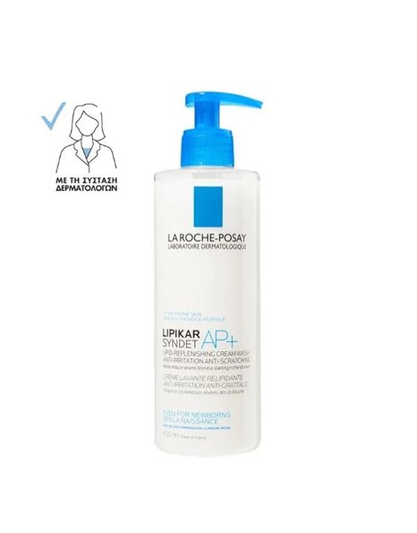 La Roche Posay Lipikar Syndet ΑP+, Κρέμα Καθαρισμού Αναπλήρωσης Λιπιδίων Κατά των Ερεθισμών 400ml