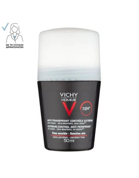 VICHY HOMME DEO BILLE ANTI-TRANS. 72H 50ML