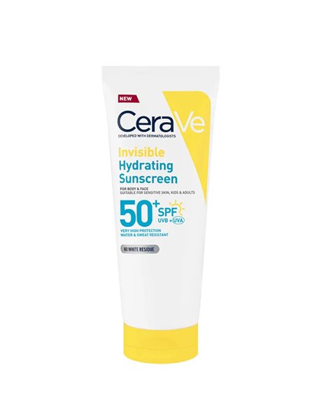 Cerave Invisible Hydrating Sunscreen SPF50 Ενυδατική Αντηλιακή Λοσιόν Προσώπου & Σώματος 75ml