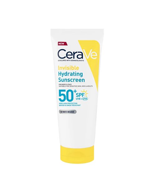 Cerave Invisible Hydrating Sunscreen SPF50+ Αντηλιακό για Πρόσωπο και Σώμα 177ml