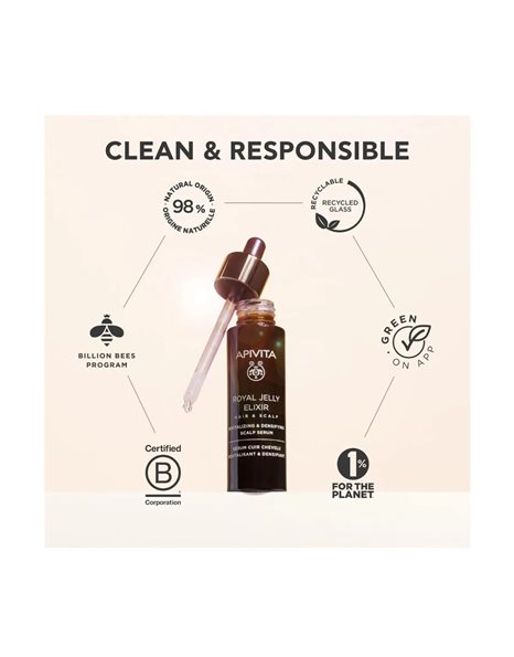 Apivita Royal Jelly Elixir Ορός Τριχωτού Αναζωογόνησης & Πυκνότητας, 50ml