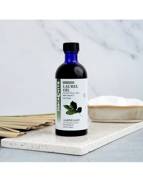 Macrovita Laurel Oil Δαφνέλαιο με Βιταμίνη E για Μαλλιά & Σώμα 100ml