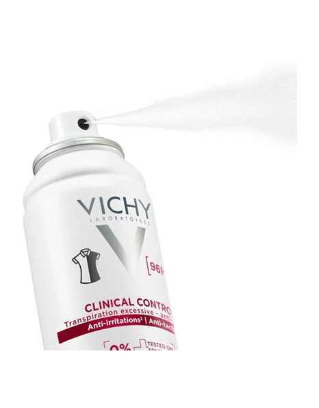 Vichy Clinical Control Αποσμητικό Σπρέι για 96ώρες Προστασίας 125ml