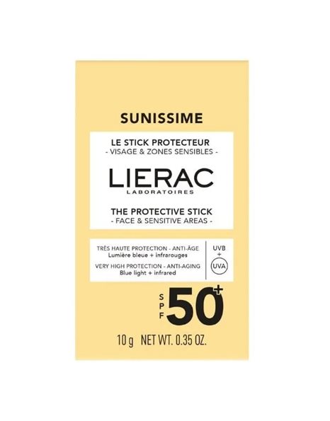Lierac Sunissime The Protective Sun Stick Προστατευτικό Στικ για Πρόσωπο&Ευαίσθητες Ζώνες SPF50+ 10g
